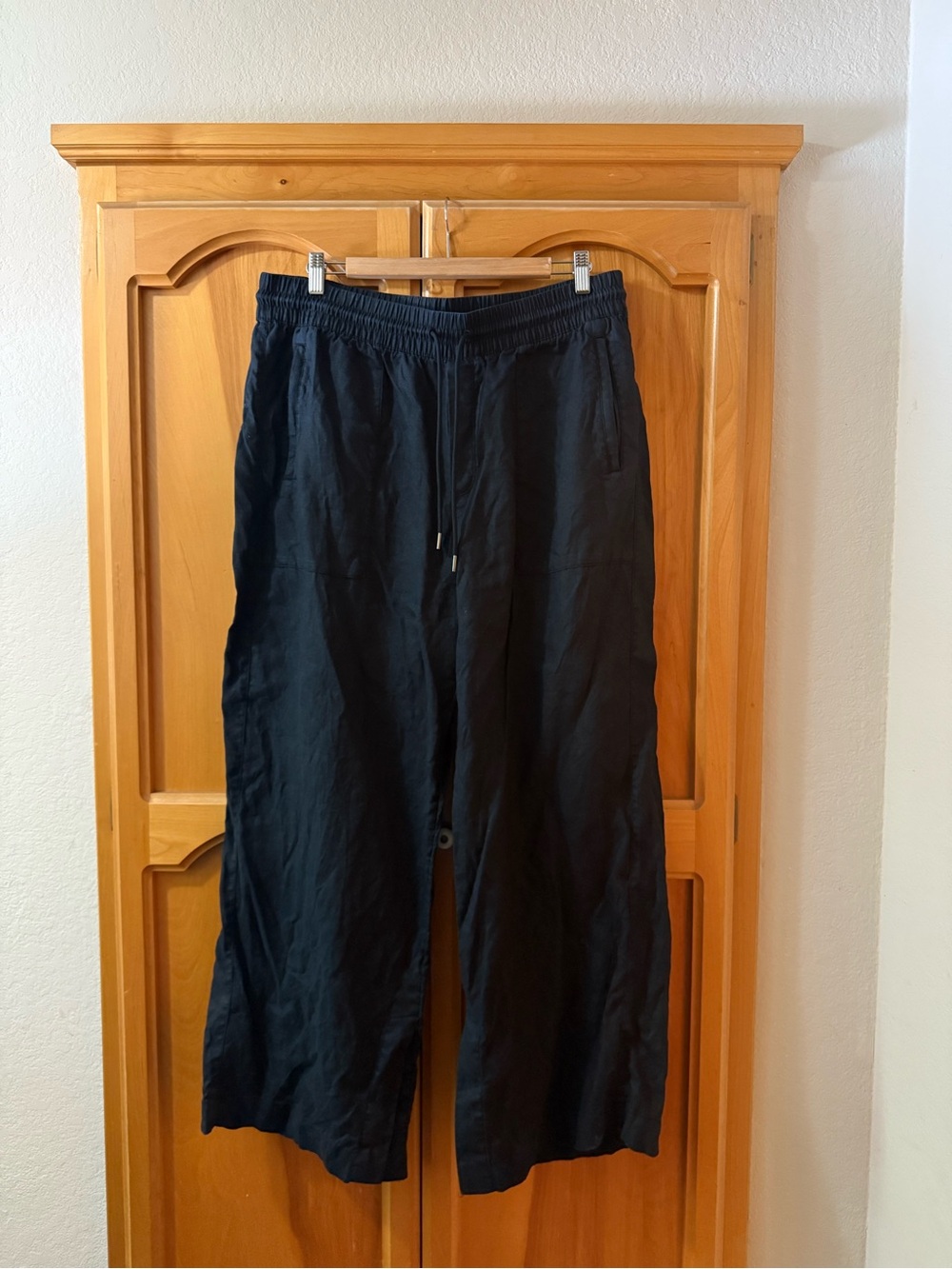 Athleta Black Linen Pants